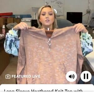 Boutique zipper up rust color white Birch